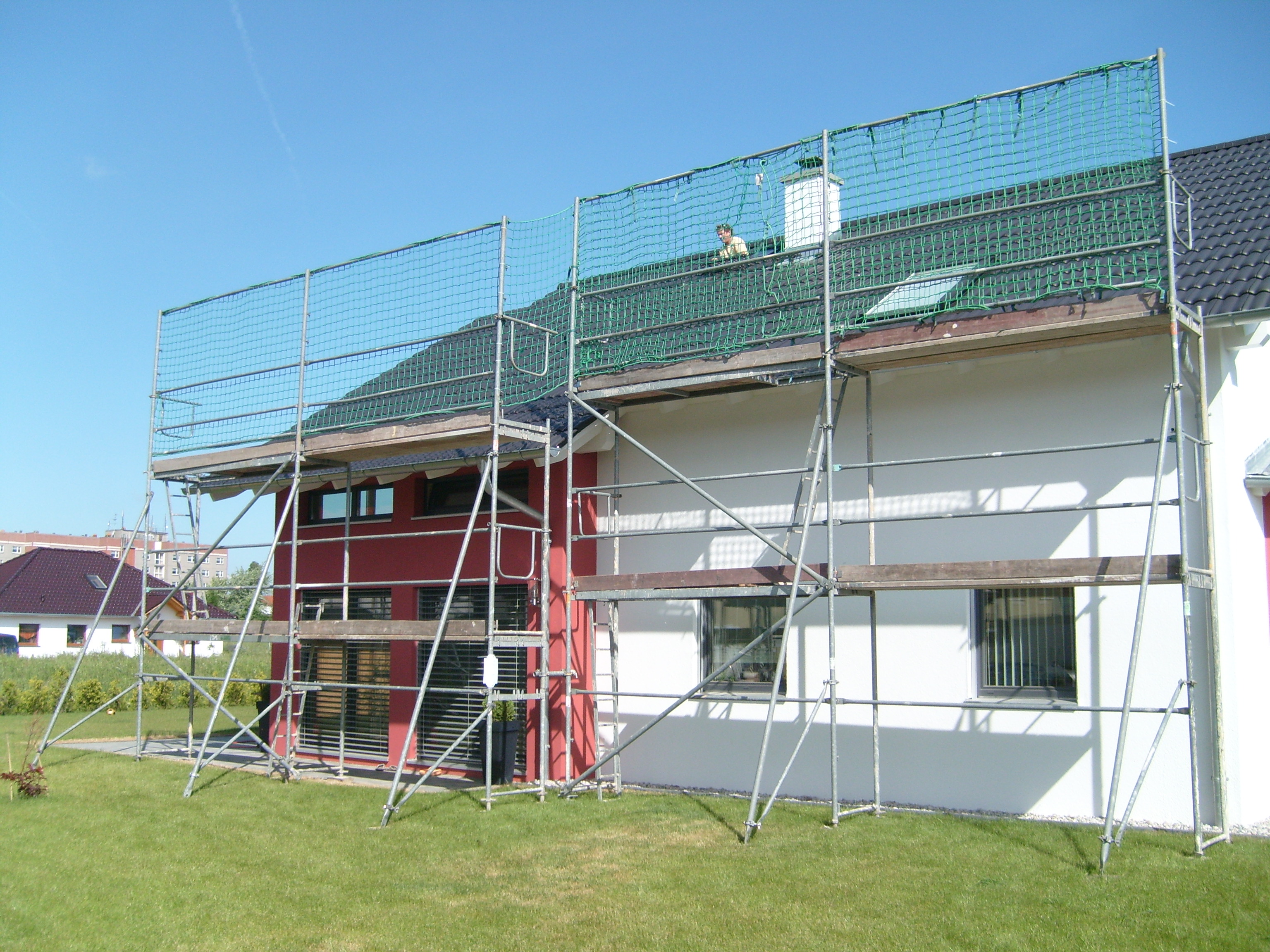 Solargerüst Wohnhaus